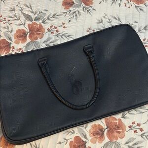 Polo by Ralph Lauren Black Leather Briefcase